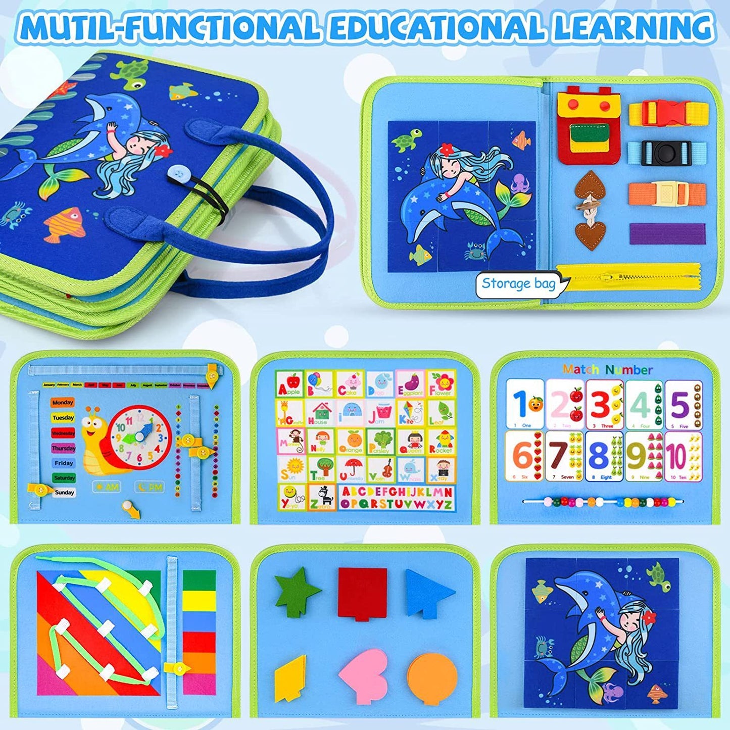 Felt Learning Board Early Education Educational Toys